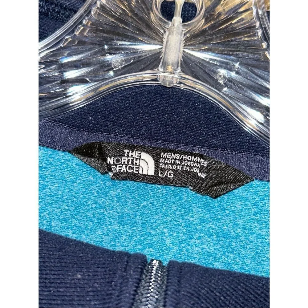 The North Face Men’s Teal and Navy Half-Zip Pullover